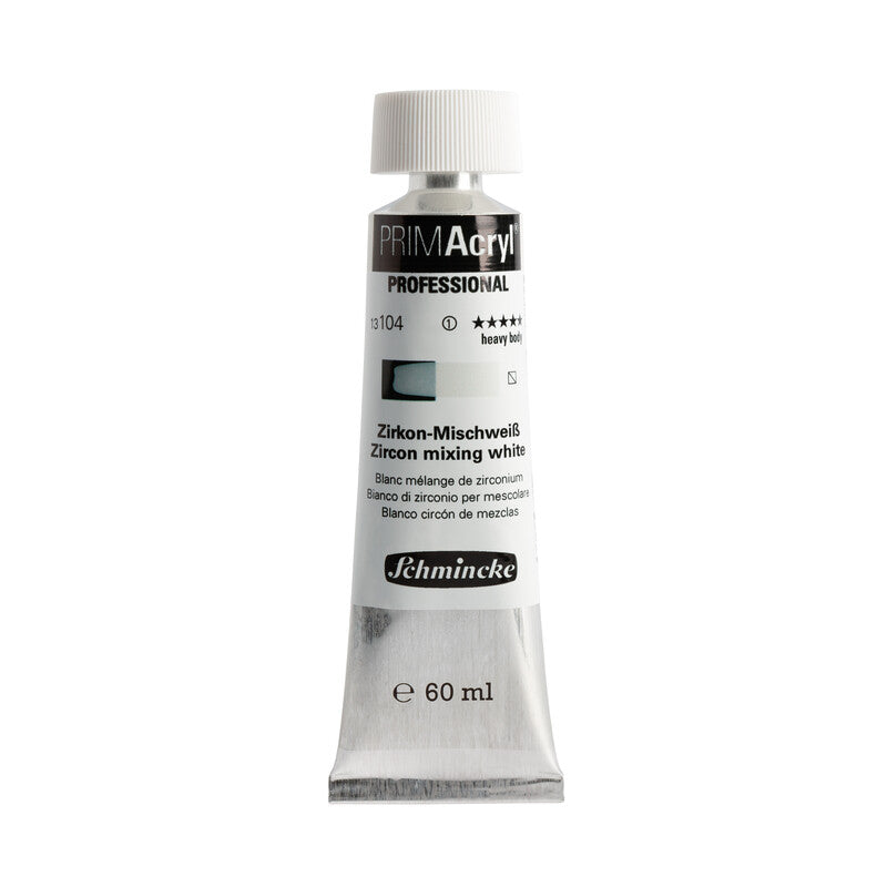 Акрилна боя Schmincke PRIMAcryl Professional 60 ml – 104 Циркониево бяло за смесване