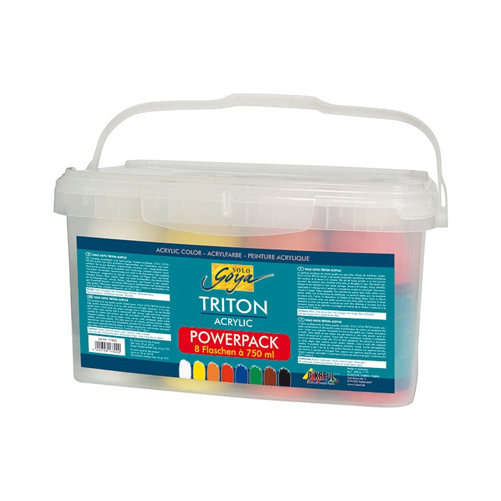 Акрилни бои Kreul Triton Liquid Powerpack / 8 x 750 ml комплект — изображение 1