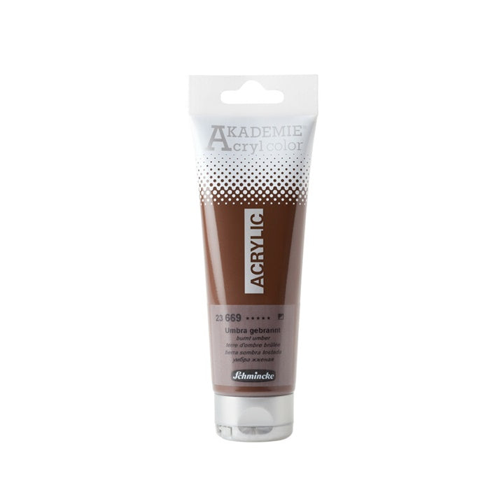 Акрилни бои Schmincke AKADEMIE 120 ml | различни цветове - 669 изгоряла умбра