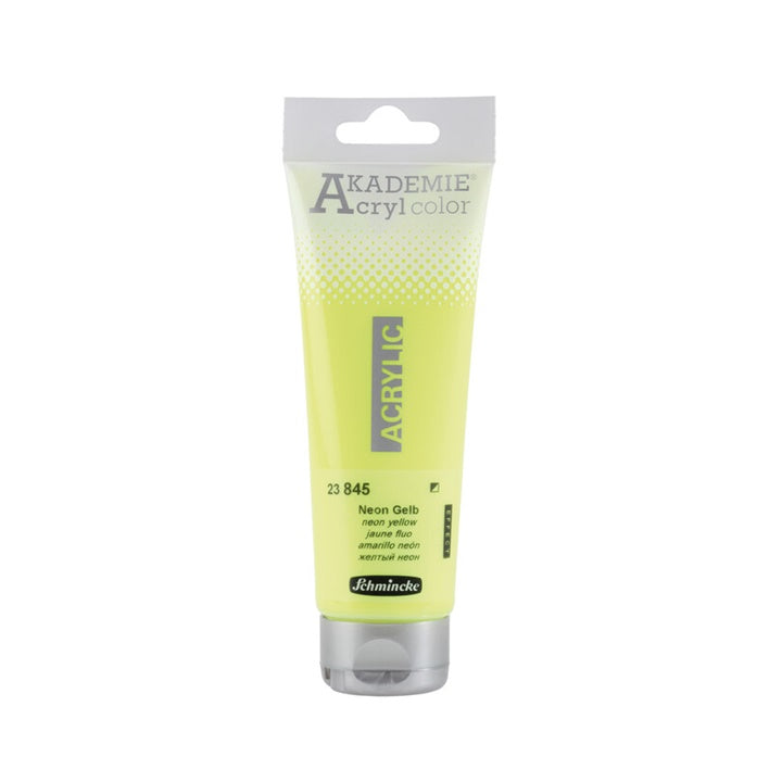 Акрилни бои Schmincke AKADEMIE 120 ml | различни цветове - 845 неоново жълто