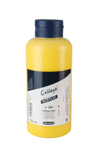 Акрилни бои Schmincke College Acrylic 750 ml – 220 Колидж жълто