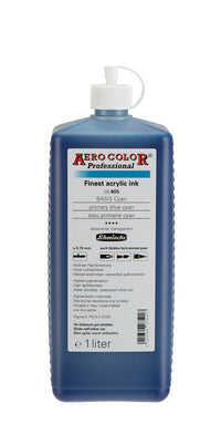 Акрилно мастило Schmincke AERO COLOR Professional 1 l – 405 Първично синьо циан