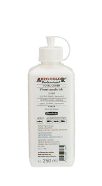 Акрилно мастило Schmincke AERO COLOR Professional 250 ml – 101 СУПРА-бяло, непрозрачно