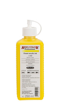 Акрилно мастило Schmincke AERO COLOR Professional 250 ml – 202 Първично жълто