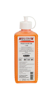 Акрилно мастило Schmincke AERO COLOR Professional 250 ml – 204 Кадмиево оранжево нюанс