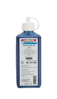 Акрилно мастило Schmincke AERO COLOR Professional 250 ml – 405 Първично синьо циан