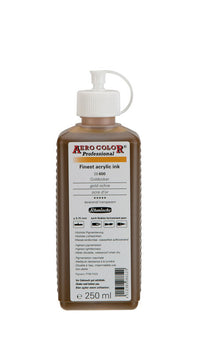 Акрилно мастило Schmincke AERO COLOR Professional 250 ml – 600 Златна охра