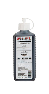 Акрилно мастило Schmincke AERO COLOR Professional 250 ml – 702 Черно