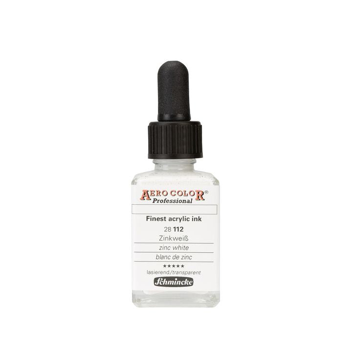 Акрилно мастило Schmincke AERO COLOR Professional Standard 28 ml – 112 цинково бяло