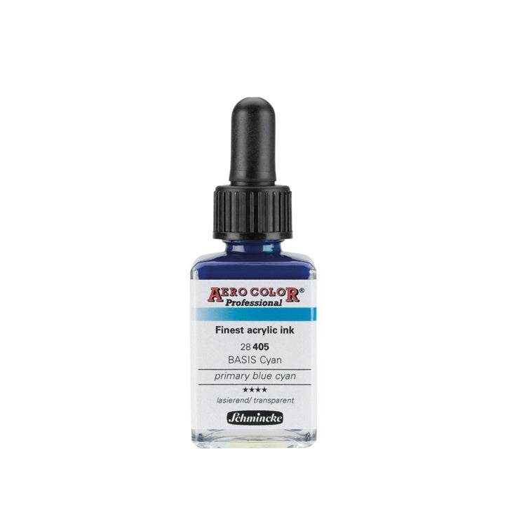Акрилно мастило Schmincke AERO COLOR Professional Standard 28 ml – 405 Основно синьо-циан