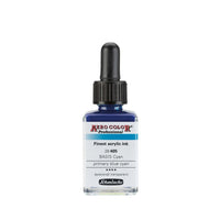 Акрилно мастило Schmincke AERO COLOR Professional Standard 28 ml – 405 Основно синьо-циан