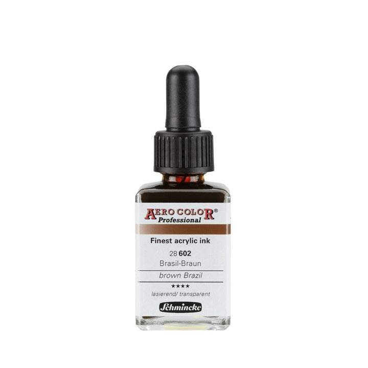 Акрилно мастило Schmincke AERO COLOR Professional Standard 28 ml – 602 Бразилско кафяво