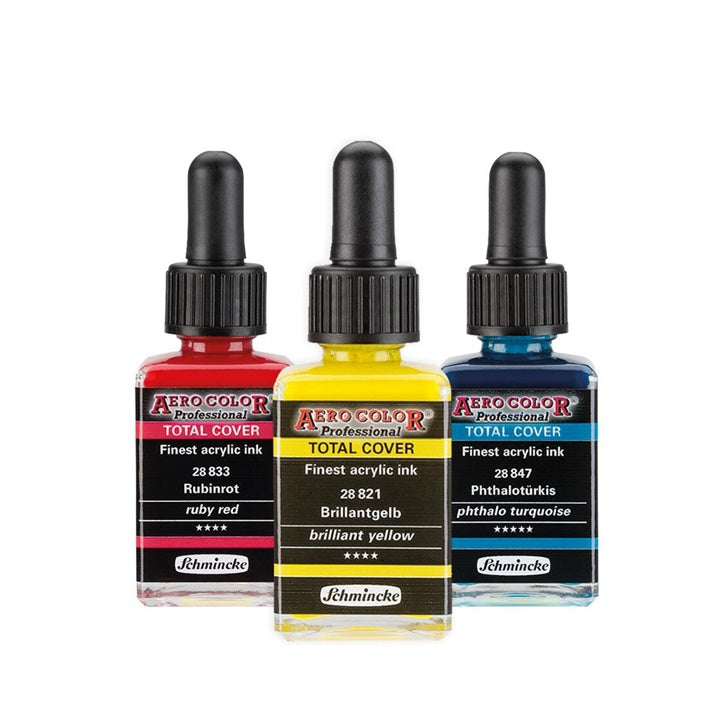 Акрилно мастило Schmincke AERO COLOR Professional Total Cover 28 ml | различни цветове — изображение 1