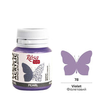 ROSA TALENT Перлена акрилна декоративна боя 20 ml – 78 Violet