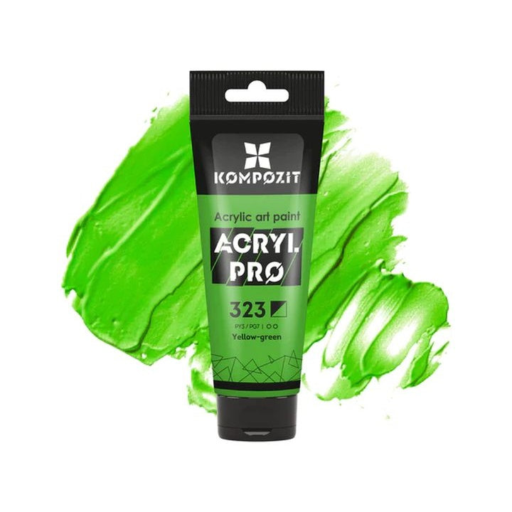 Акрилна боя ACRYL PRO ART Composite 75 ml – 323 жълто-зелено
