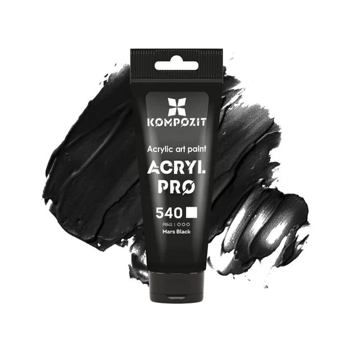 Акрилна боя ACRYL PRO ART Composite 75 ml – 540 mars black