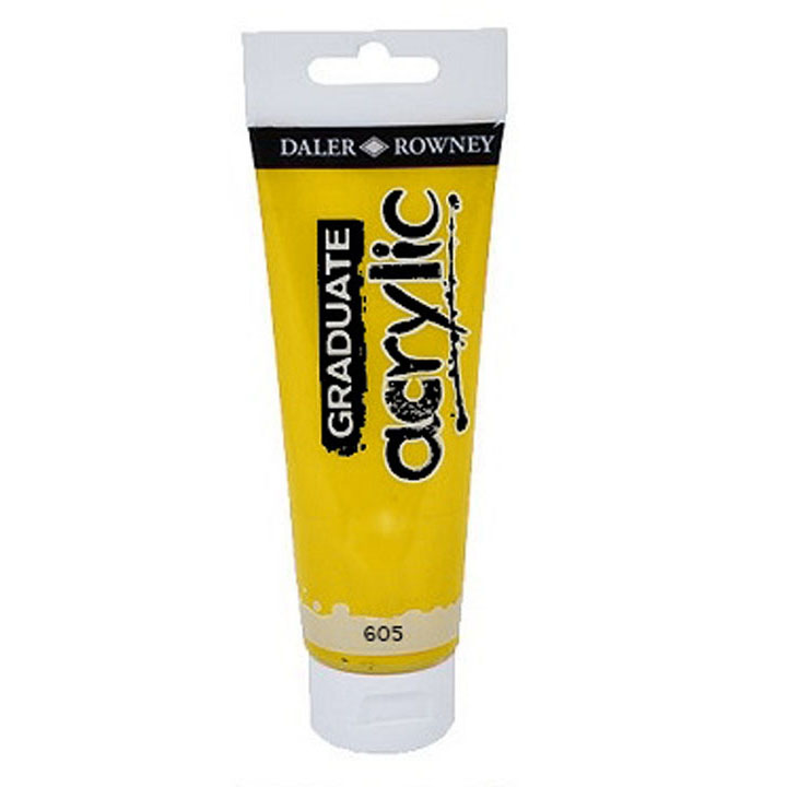 Акрилна боя Daler - Rowney GRADUATE 120 ml – 605 Cadmium yellow hue