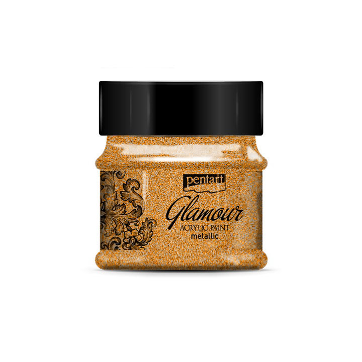 Акрилна боя Glamour металик 50ml — изображение 7