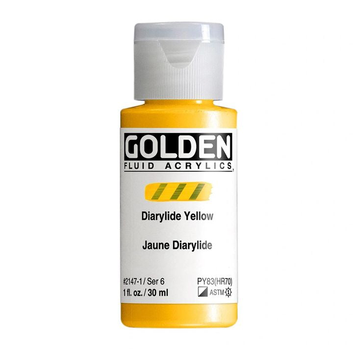 GOLDEN Течна акрилна боя 30 ml – 2147 пигментно жълто
