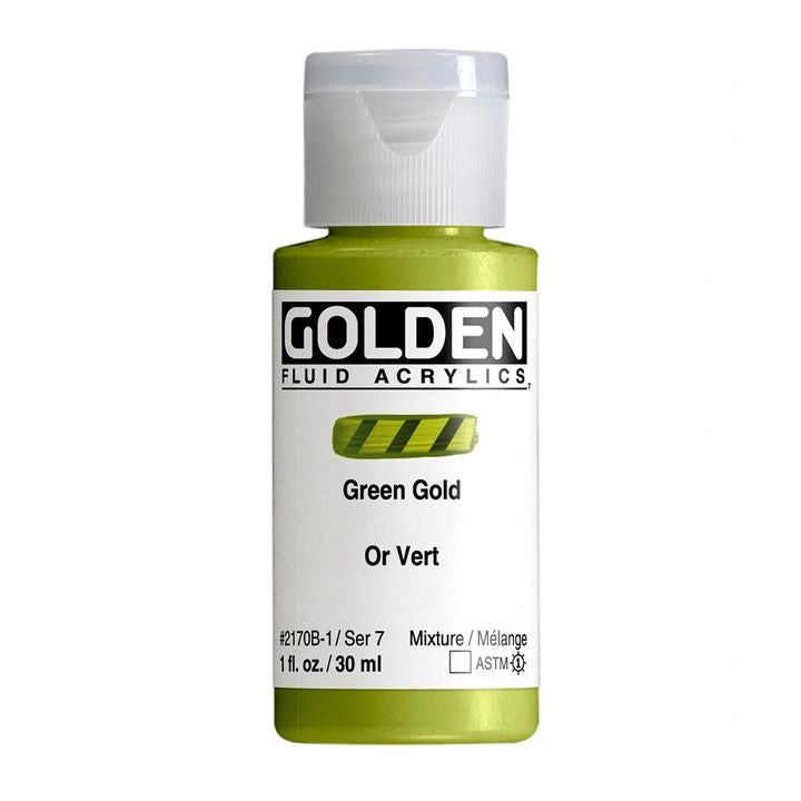 GOLDEN Течна акрилна боя 30 ml – 2170 зелено злато