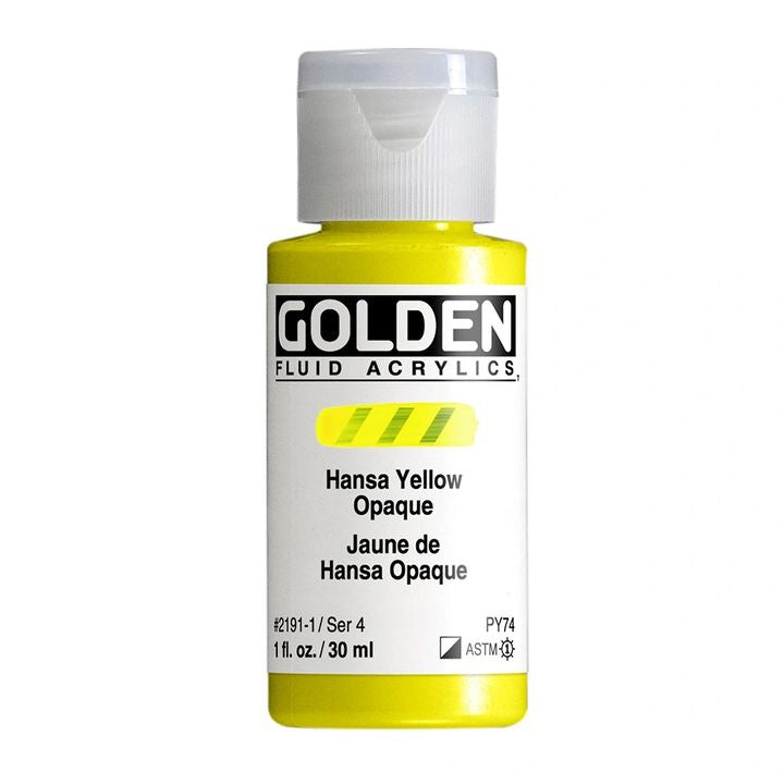 GOLDEN Течна акрилна боя 30 ml – 2191 hansa жълто непрозрачно