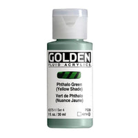 GOLDEN Течна акрилна боя 30 ml – 2275 фталово зелено (жълт нюанс)