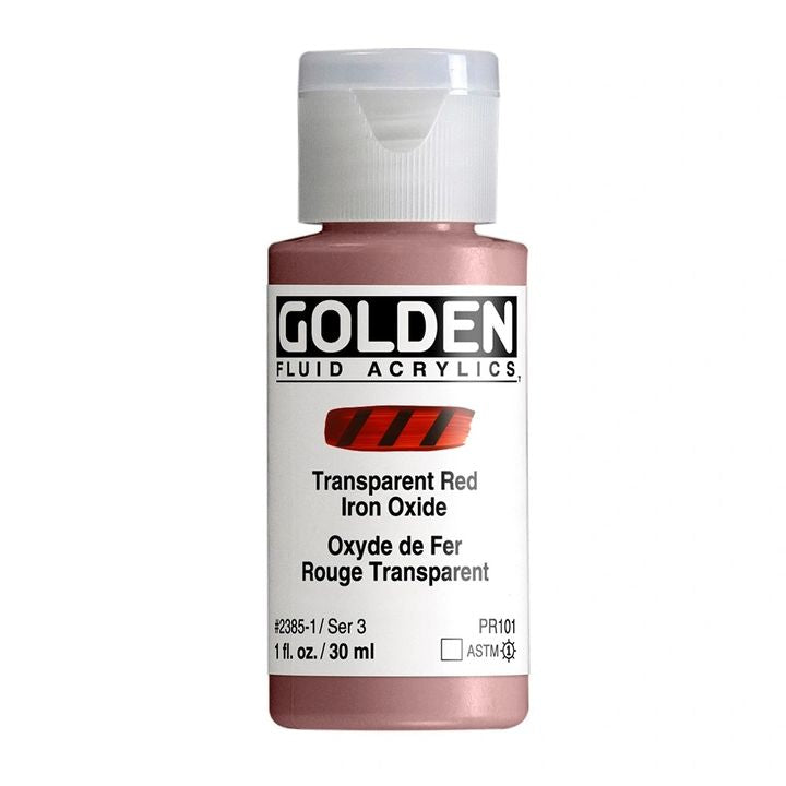 GOLDEN Течна акрилна боя 30 ml – 2385 прозрачен червен железен оксид