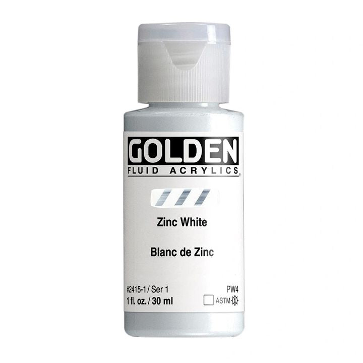 GOLDEN Течна акрилна боя 30 ml – 2415 цинково бяло