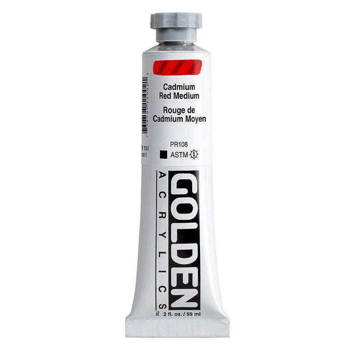 GOLDEN Тежка акрилна боя 148 ml – 1100 кадмий средно червено