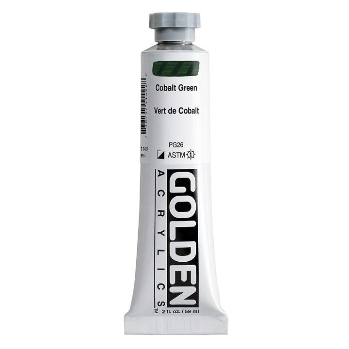 GOLDEN Тежка акрилна боя 148 ml – 1142 кобалтово зелено