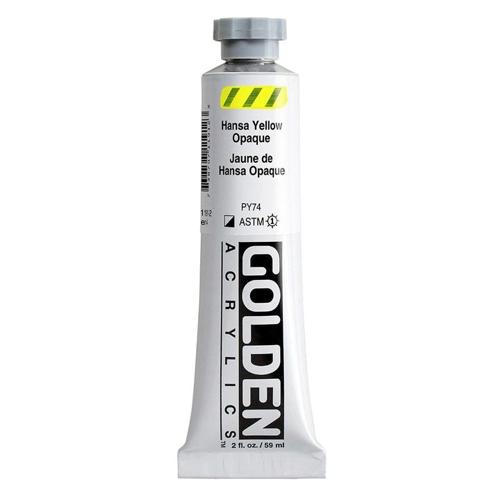 GOLDEN Тежка акрилна боя 148 ml – 1191 hansa жълто непрозрачно
