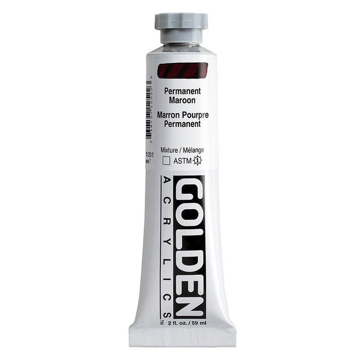 GOLDEN Тежка акрилна боя 148 ml – 1252 перманентно бордо