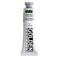 GOLDEN Тежка акрилна боя 148 ml – 1275 фталово зелено (жълт нюанс)