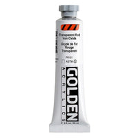 GOLDEN Тежка акрилна боя 148 ml – 1385 прозрачен червен железен оксид