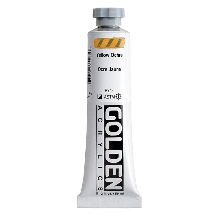 GOLDEN Тежка акрилна боя 148 ml – 1407 жълта охра