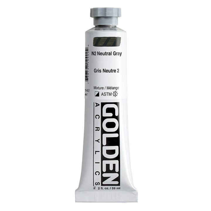 GOLDEN Тежка акрилна боя 148 ml – 1442 неутрално сиво N2