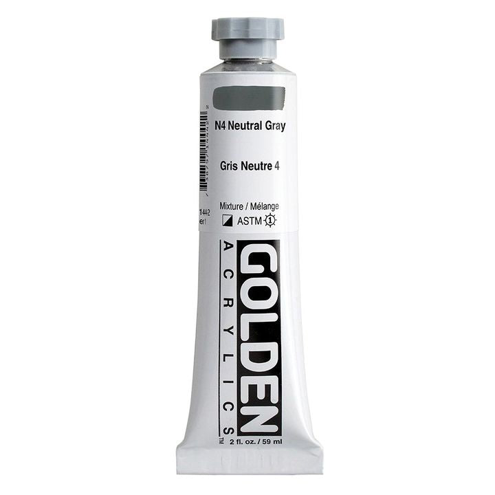 GOLDEN Тежка акрилна боя 148 ml – 1444 неутрално сиво N4
