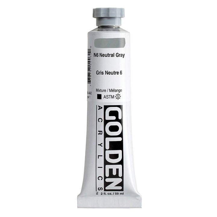 GOLDEN Тежка акрилна боя 148 ml – 1446 неутрално сиво N6