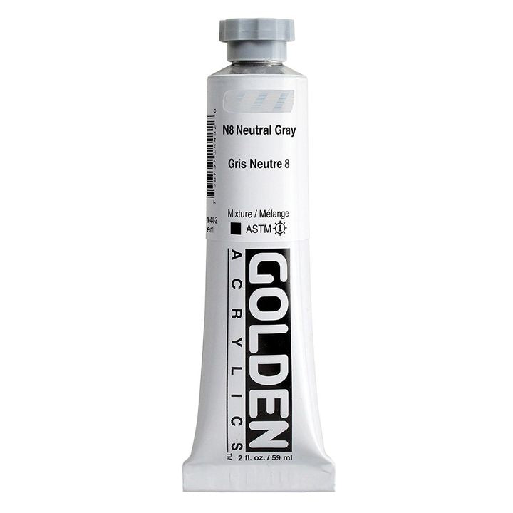 GOLDEN Тежка акрилна боя 148 ml – 1448 неутрално сиво N8