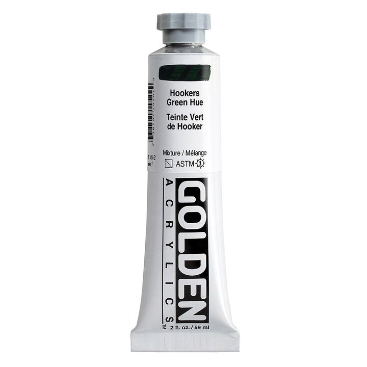 GOLDEN Тежка акрилна боя 148 ml – 1454 зелена сянка на Хукър