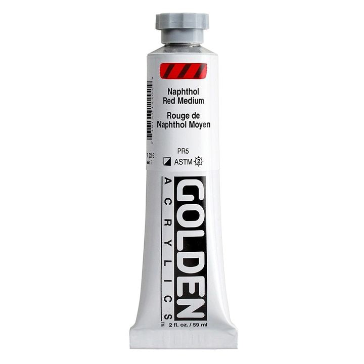 Акрилна боя GOLDEN Heavy Body 59 ml – 1220 нафтол средно червено