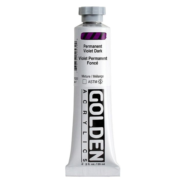 Акрилна боя GOLDEN Heavy Body 59 ml – 1253 трайно тъмнолилаво