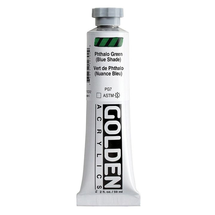 Акрилна боя GOLDEN Heavy Body 59 ml – 1270 фталово зелено (син нюанс)