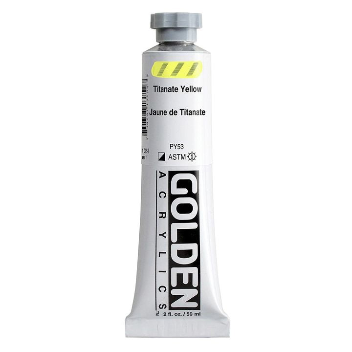 Акрилна боя GOLDEN Heavy Body 59 ml – 1375 титаново жълто