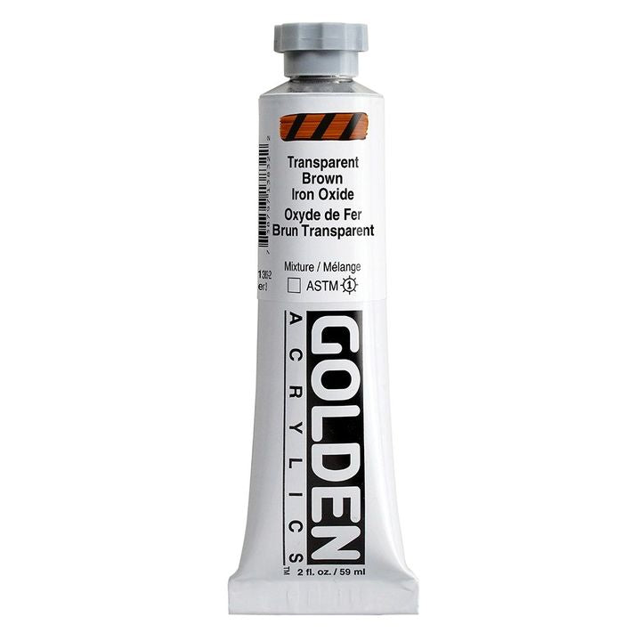 Акрилна боя GOLDEN Heavy Body 59 ml – 1383 прозрачен железен оксид кафяв
