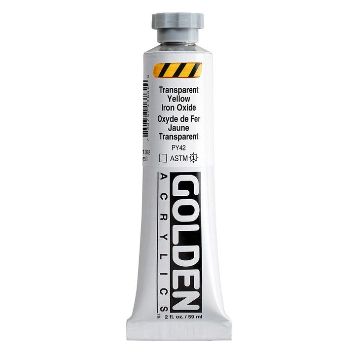 Акрилна боя GOLDEN Heavy Body 59 ml – 1386 прозрачен жълт железен оксид