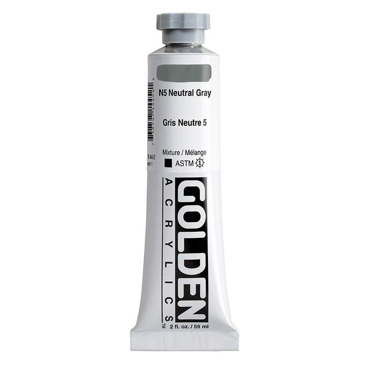Акрилна боя GOLDEN Heavy Body 59 ml – 1445 неутрално сиво N5