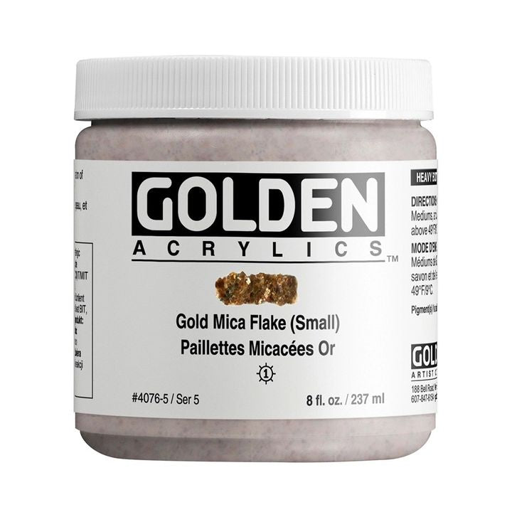 Акрилна боя GOLDEN Heavy Body Mica Flake — изображение 3