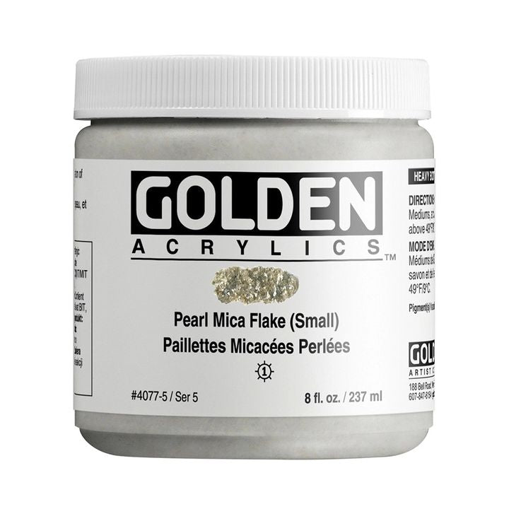 Акрилна боя GOLDEN Heavy Body Mica Flake — изображение 4