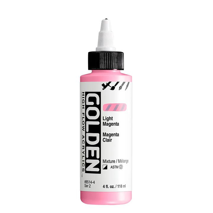Акрилна боя GOLDEN High Flow 118 ml – 8514 Светлини магента